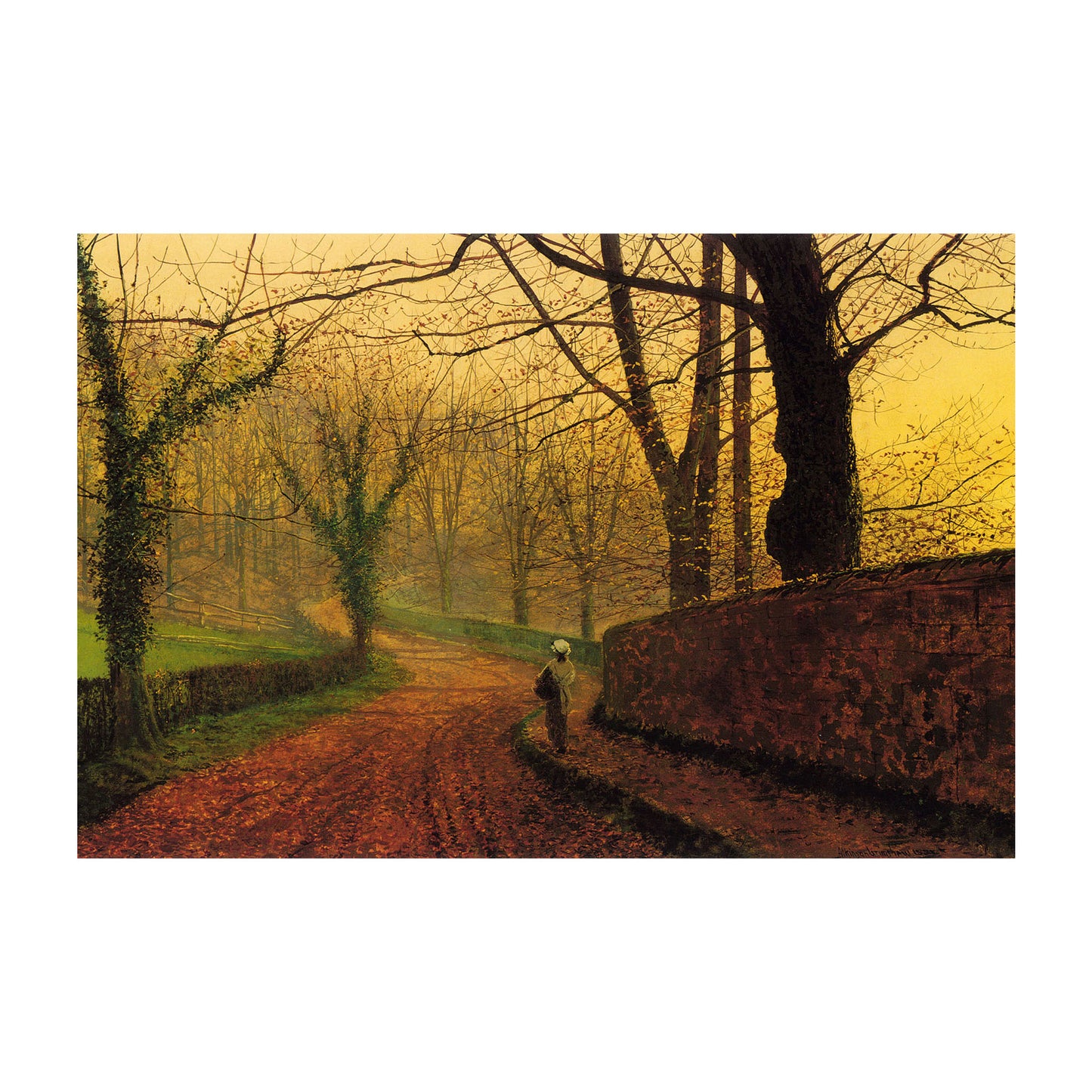 1015-37 Stapleton Park Near Pontefract Sun, 1877 - John Atkinson Grimshaw