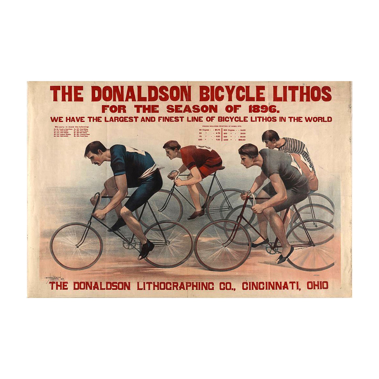 1015-46 The Donaldson Bicycle Lithos