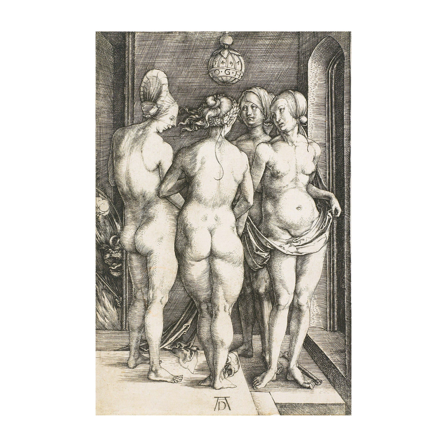 1015-79 Four Witches, 1497 - Albrecht Duer