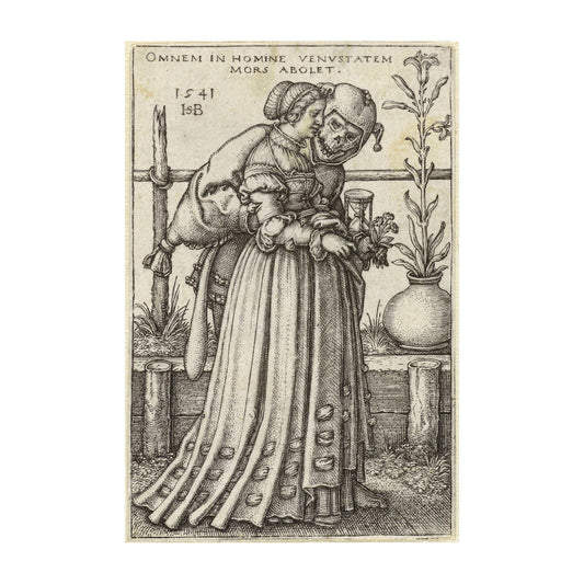 1015-82 Death and a Woman, 1547 - Hans Sebold Beham