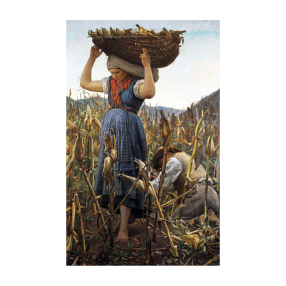 1016-01 The Corn Harvest, 1881 - Achille Glisenti