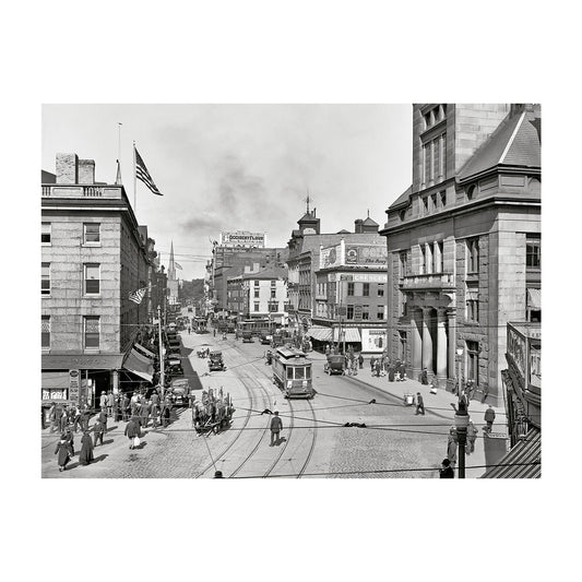 Main Street - Fall River Mass 1920