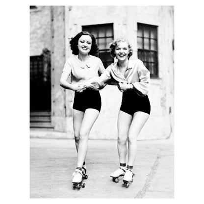 68-192 Roller Skate Girls, 1950's