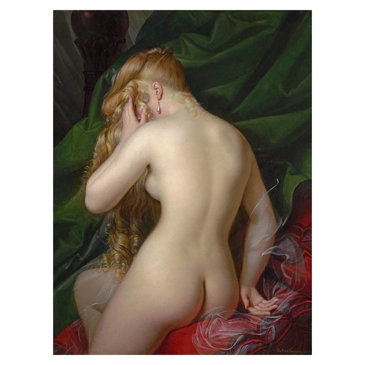 68-245 Female Nude, Back View - AlexandreJean Dubois-Drahonet