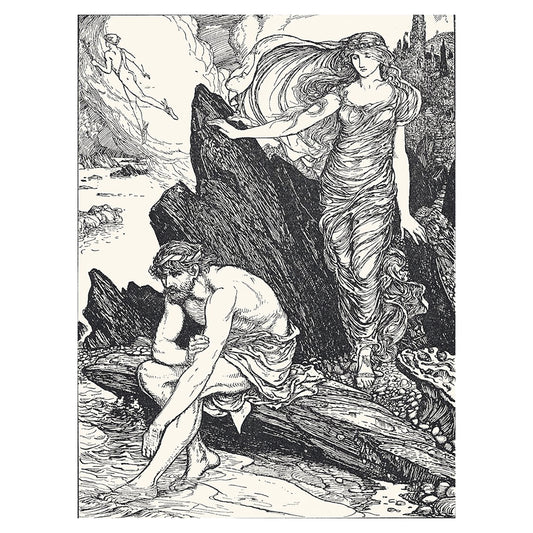 Calypso Takes Pity on Ulysses - Henry Justice Ford