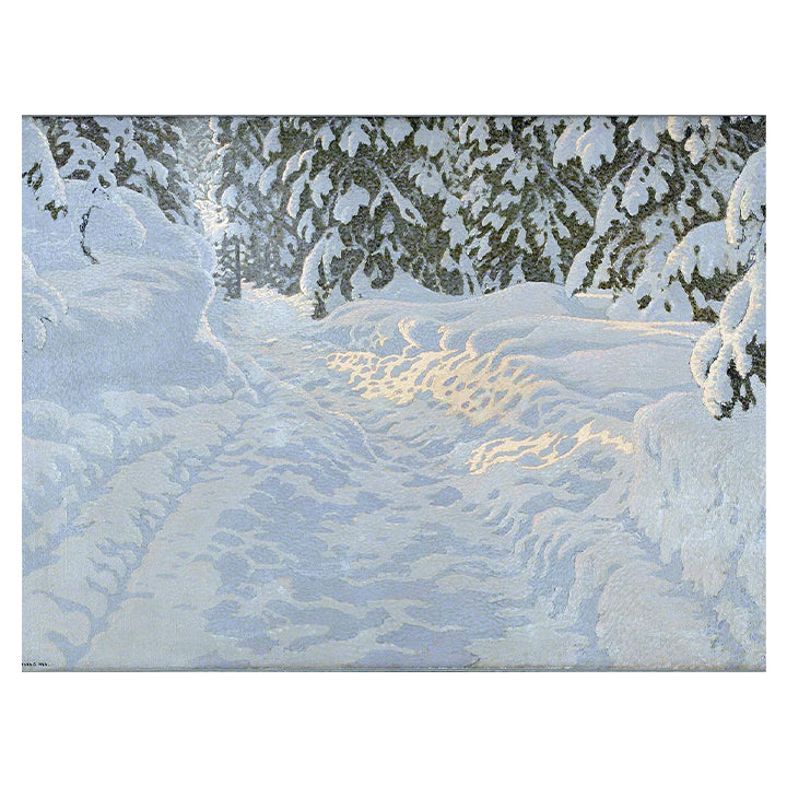 Powder White Snow - Gustav Fjaestad, 1913