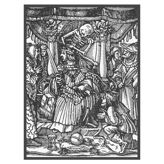 Hans Holbein's Danse Macabre #14: Death and The Emperor