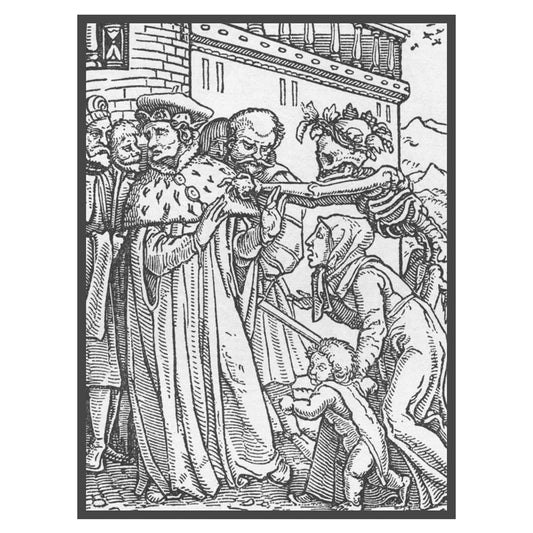 Hans Holbein's Danse Macabre #16: Death and The Duke