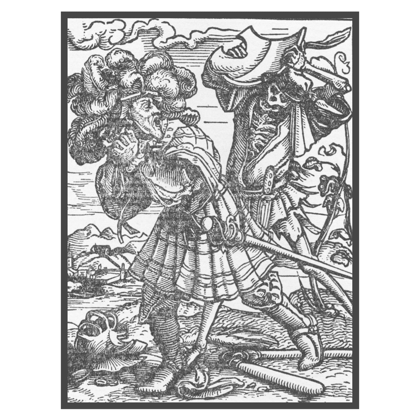 Hans Holbein's Danse Macabre #19: Death and The Count