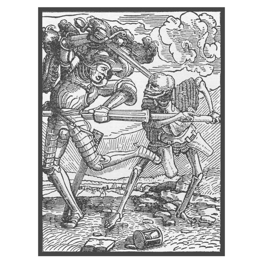 Hans Holbein's Danse Macabre #20: Death and The Knight