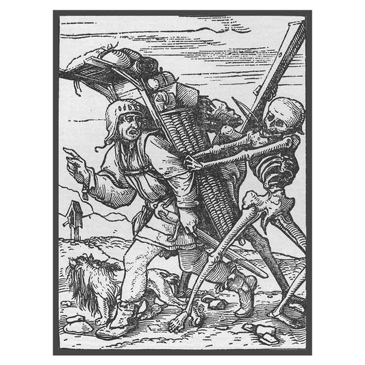 Hans Holbein's Danse Macabre #25: Death and The Peddler