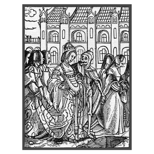 Hans Holbein's Danse Macabre #29: Death and The Empress