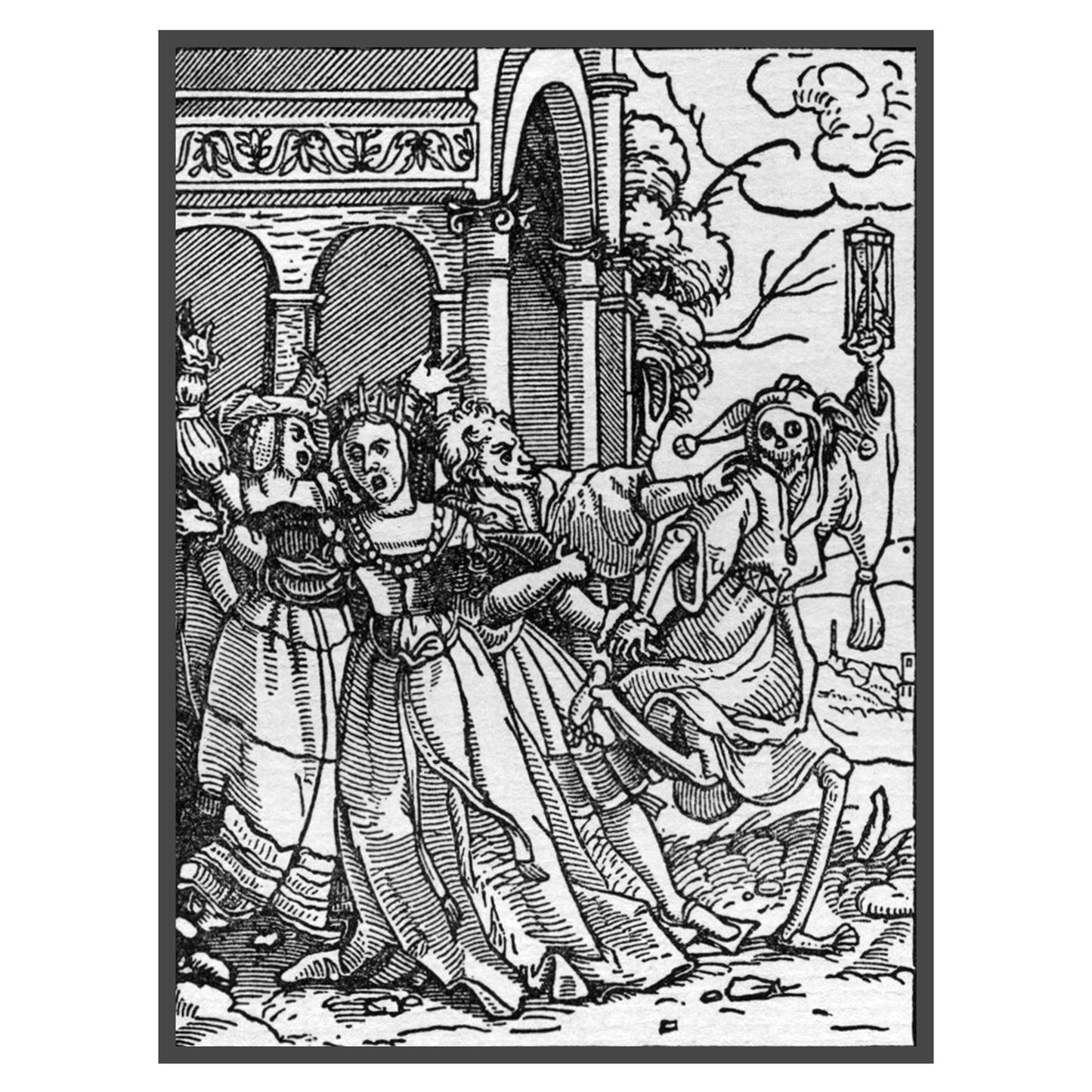 Hans Holbein's Danse Macabre #30: Death and The Queen