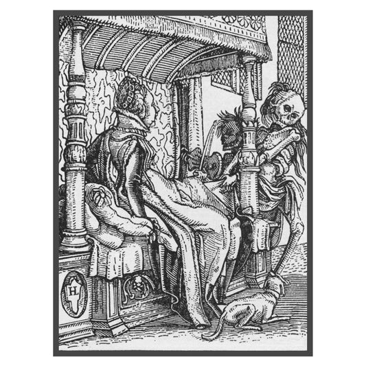 Hans Holbein's Danse Macabre #31: Death and The Duchess