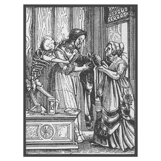 Hans Holbein's Danse Macabre #32: Death and The Countess