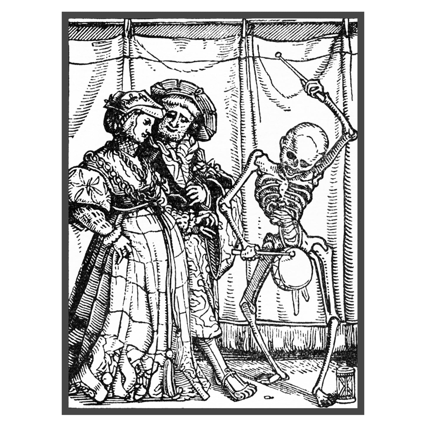 Hans Holbein's Danse Macabre #33: Death and The Noblewoman