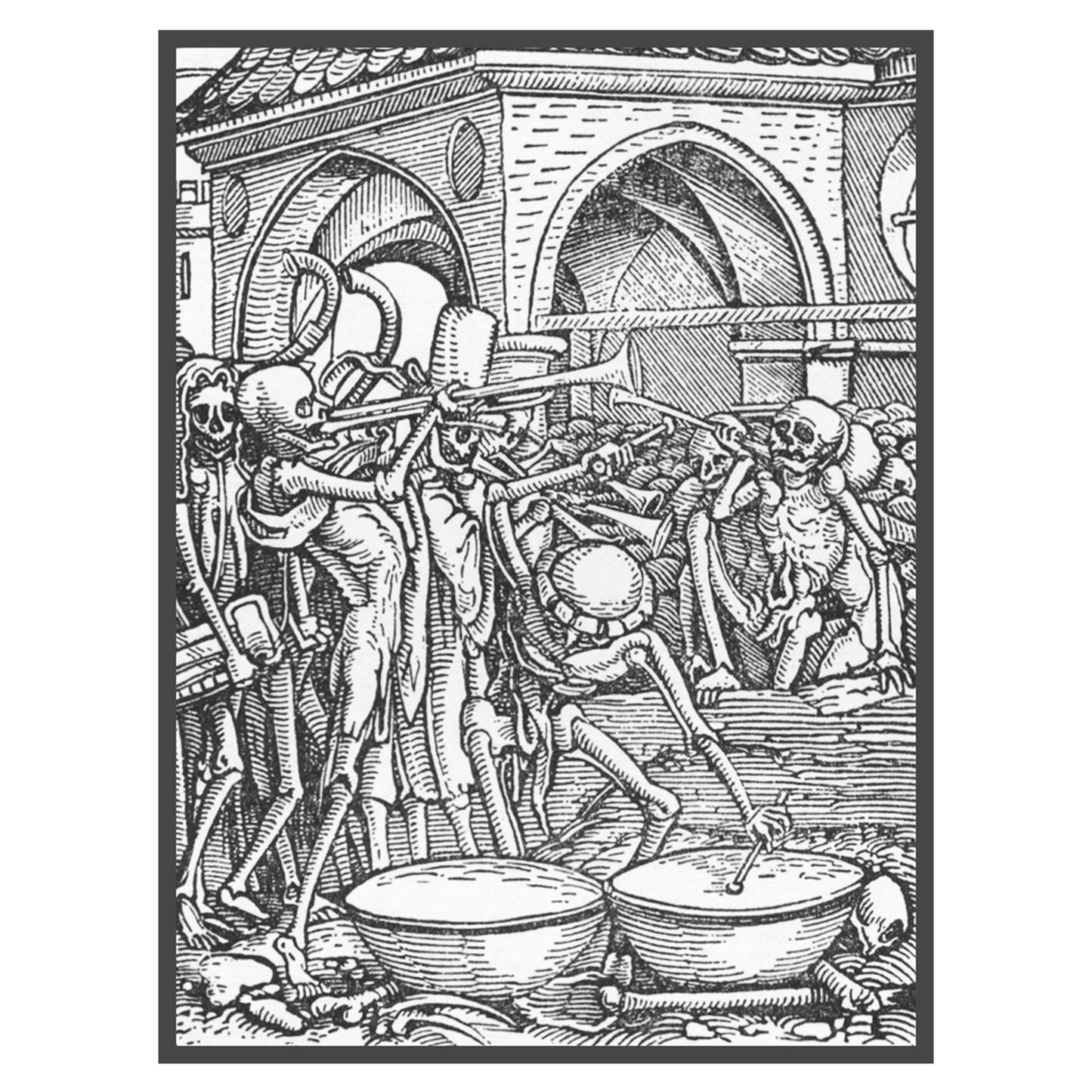 Hans Holbein's Danse Macabre #38: The Trumpeters of Death