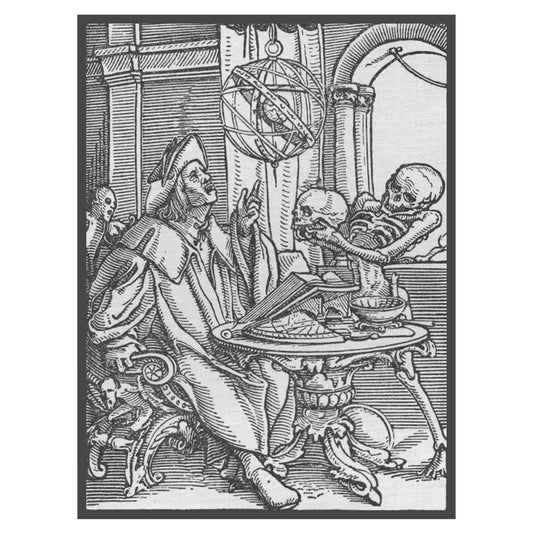 Hans Holbein's Danse Macabre #41: Death and The Astronomer