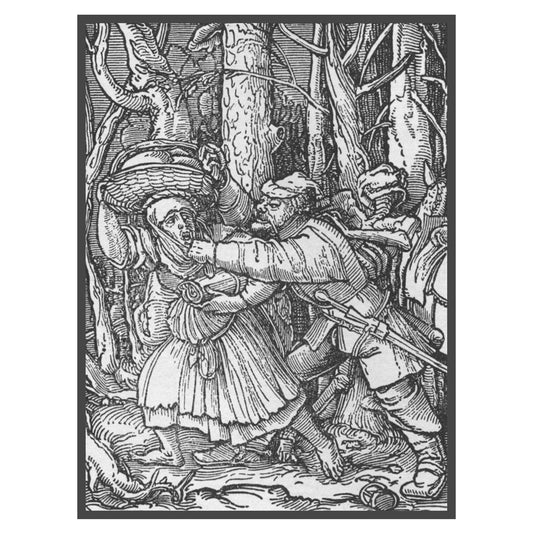 Hans Holbein's Danse Macabre #45: Death and The Robber