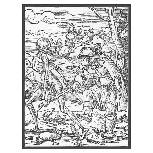 Hans Holbein's Danse Macabre #46: Death and The Blind Man