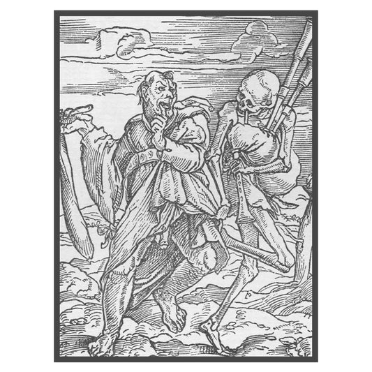 Hans Holbein's Danse Macabre #49: Death and The Fool