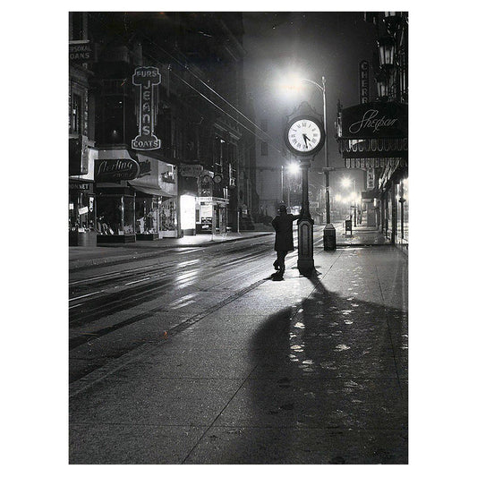 Shepard's Building at Night, Westminster Street - Providence RI 1950