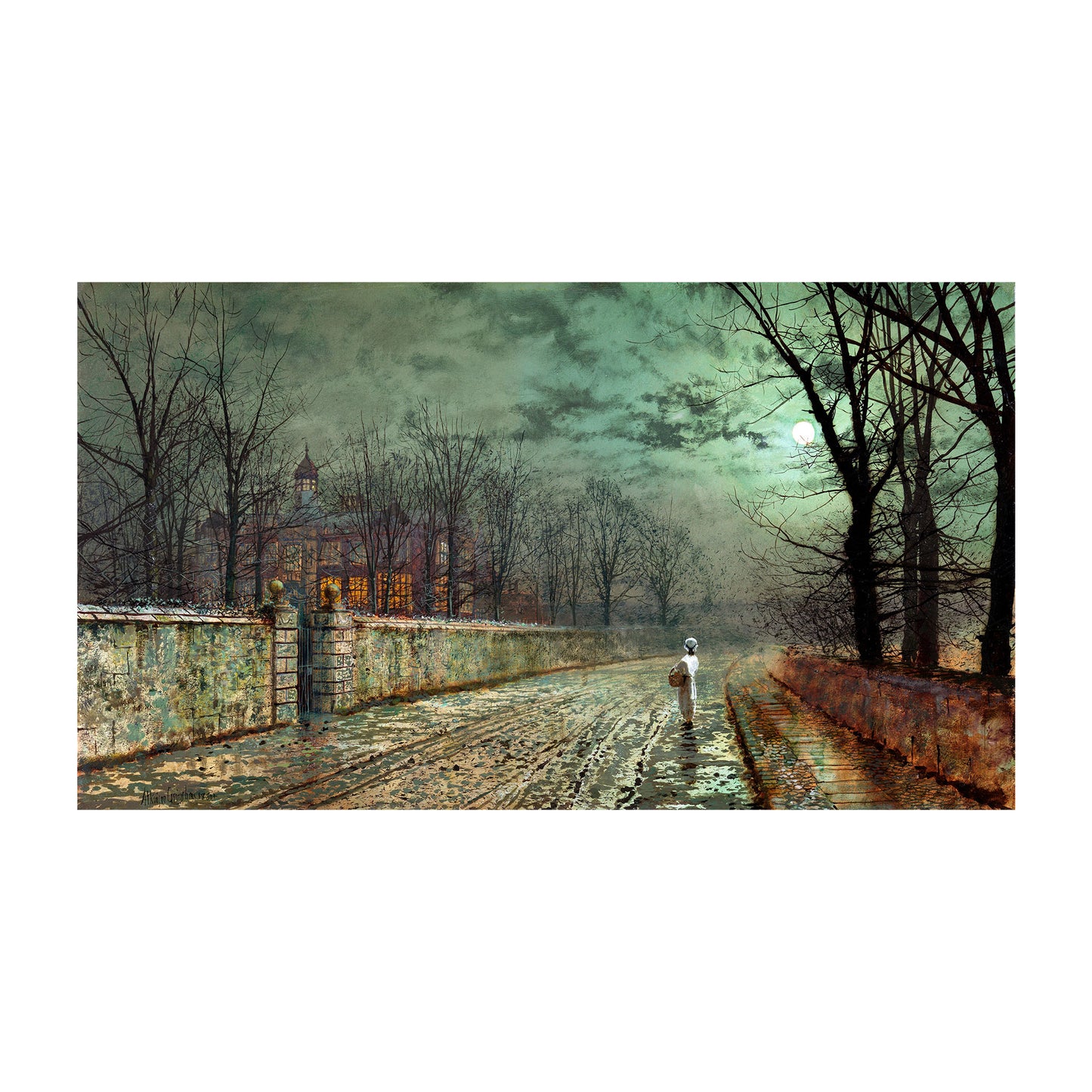 A Moonlit Evening - John Atkinson Grimshaw, 1880