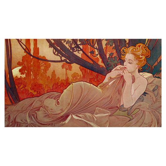 Dusk - Alphonse Mucha, 1899