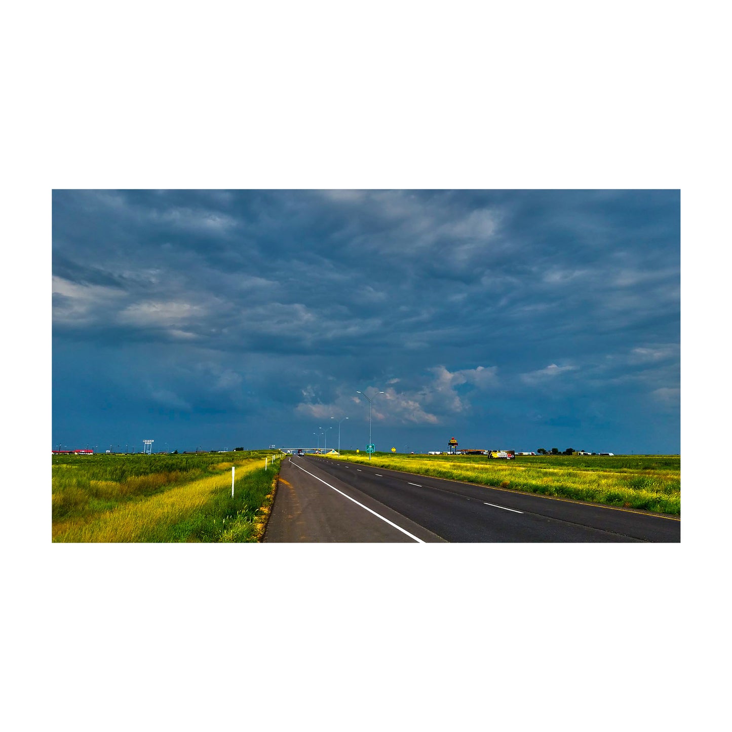 Dark Skies on Rte 66 Near Amarillo, Texas