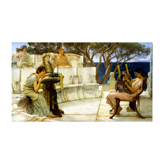 916-77 Sappho and Alcaeus - Sir Lawrence Alma-Tadema, 1881